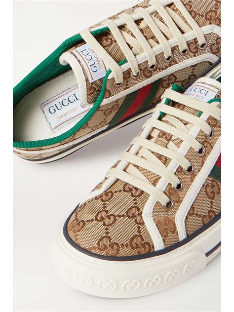 gucci shoes 77|Gucci tennis 1977 canvas sneakers.